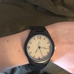 Tree hut wooden watch